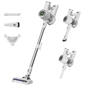 BUTY BULU Cordless Stick Vacuum Cleaner, 30KPa Handheld 2200mAh White