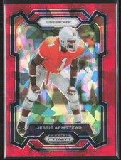 2024 Panini Prizm Draft Picks #93 Jessie Armstead Red Ice Miami Hurricanes (JT)