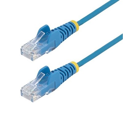 Startech N6PAT30BLS SLIM CAT6 CABLE BLUE LSZH SLIM SNAGLESS RJ45 UTP PATCH CABLE