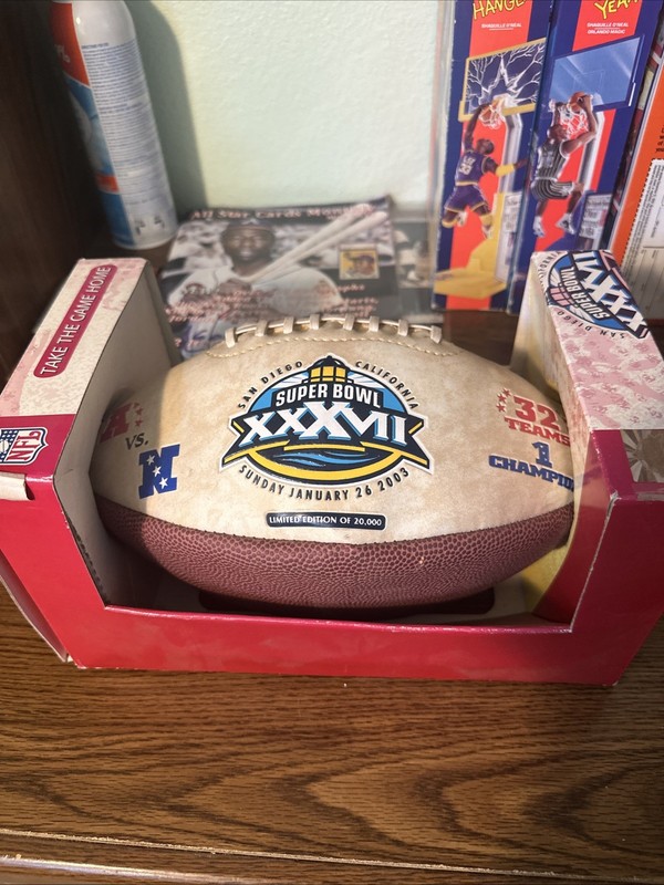 NIB Vtg 2003 San Diego NFL Football Super Bowl XXXVII 37 Raiders VS Buccaneers