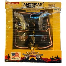 Vintage TootsieToy American West Double Holster Set No. 7314 Die-Cast Pistol Toy