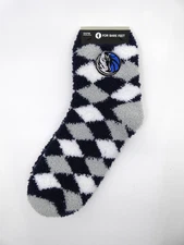 For Bare Feet Diamond - Dallas Mavericks NBA Fuzzy Cozy Fan Socks (OSFM)