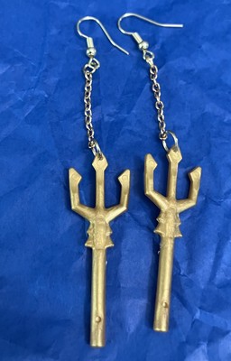 Mariners Trident Home Run Celebration Earrings Golden Trident Grand Slam Fashion