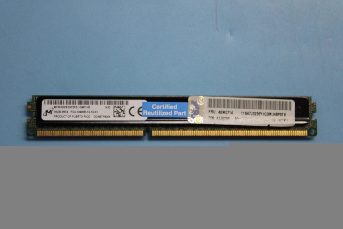 46W0714 IBM 16gb 2rx4 Pc3-14900r VLP DIMM for sale online | eBay