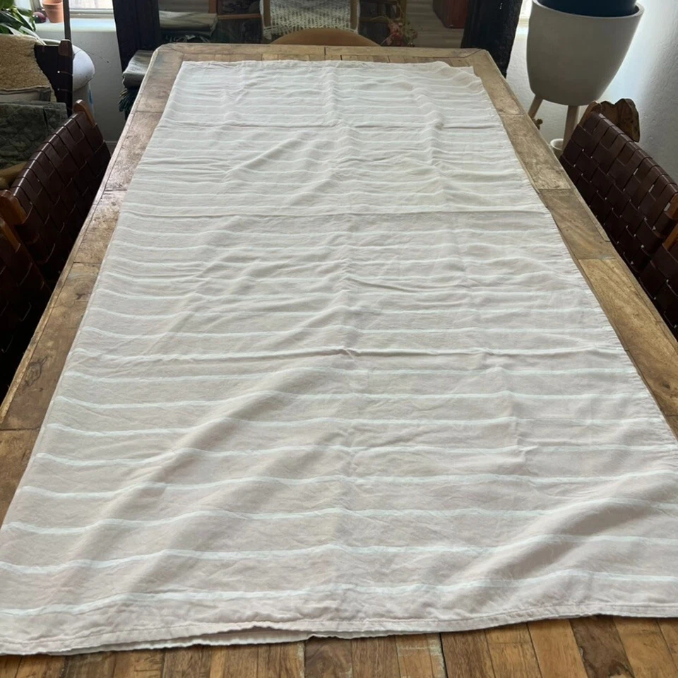 Cortina de Ducha Umbral Rosa/Blanco Rayas Tela Tejida Paño Estándar 34.5x35 Foto 2 de 4