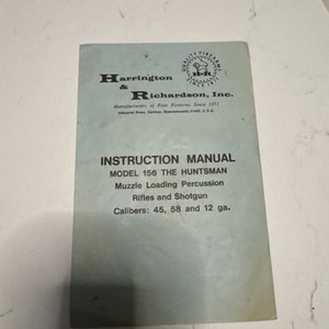 H&R Model 322, 300 & 301 Ultra Rifle Owners Manual Reproduction