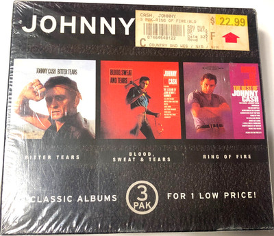 Johnny Cash Ring of Fire/Blood Sweat & Tears/Ballads of American Indians 3x Cd B