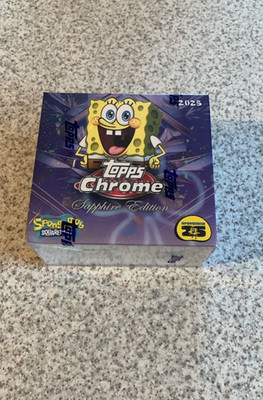 Topps Chrome Sapphire SpongeBob 25th Anniversary 2025 - Hobby Box OVP