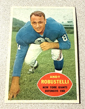 1960 Topps Andy Robustelli New York Giants #80