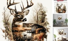 Paint by Numbers Kit for Adults Beginner,Deer Easy Paint by Number PB154-1