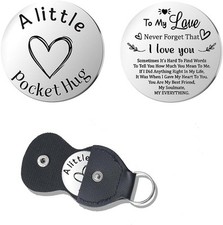 Pocket Hug Token for Women Men Him Birthday Inspirational Gifts To My Love