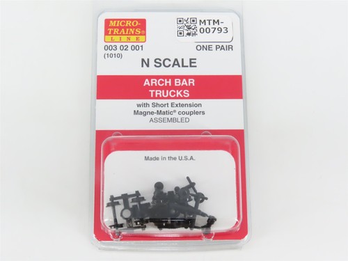 Camiones con barra de arco N Micro-Trains MTL 00302001 (1010) con acopladores - 1 par | Zustand: New