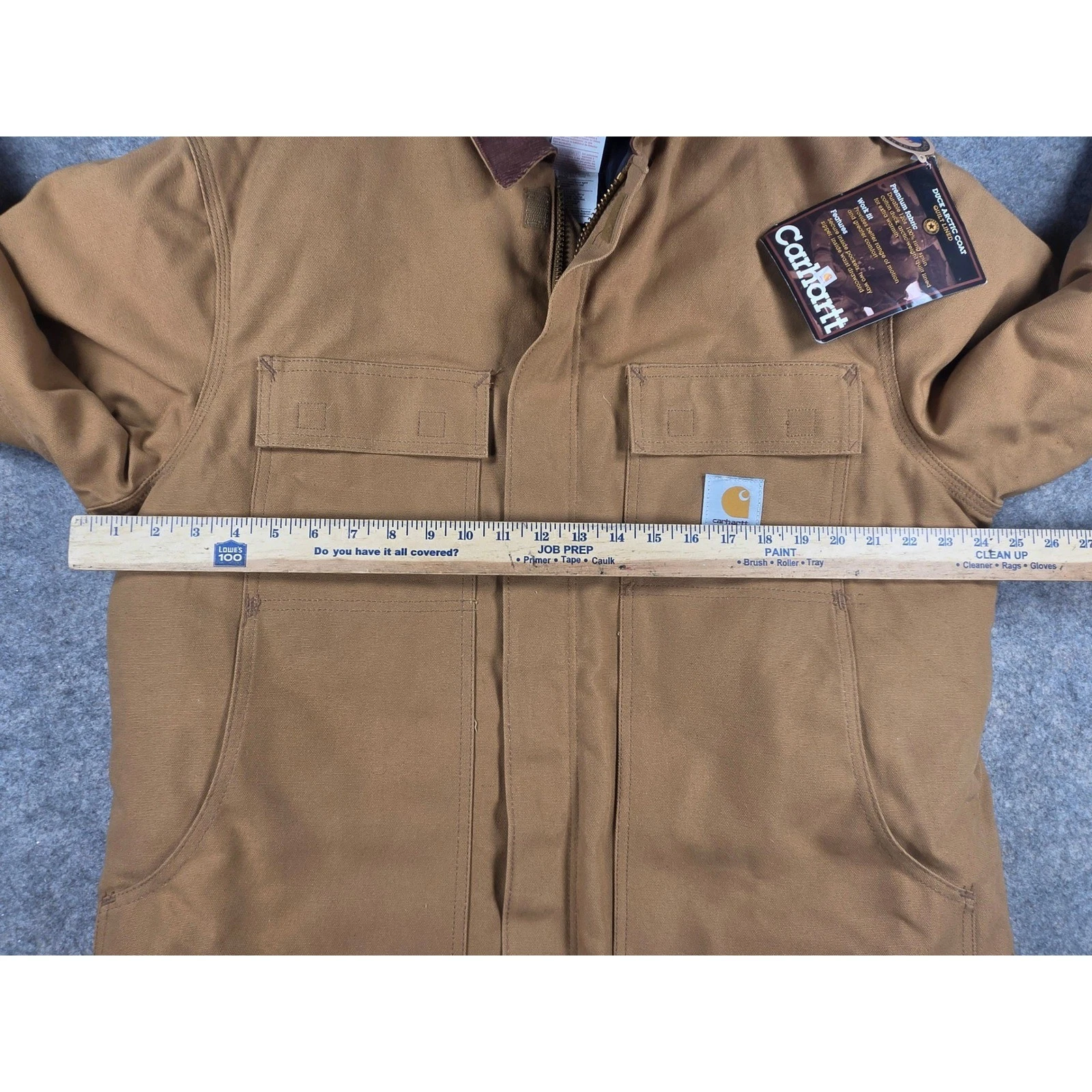 NWT Vtg Carhartt Arctic Quilt Lined Workwear Jacket UNION USA 42 Reg CO 03 BRN image 7