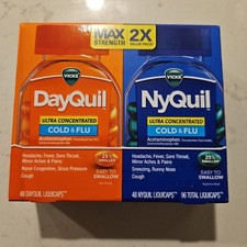 Vicks DayQuil NyQuil Max Strength Value Pack 48 Day + 48 Night Exp 2027+