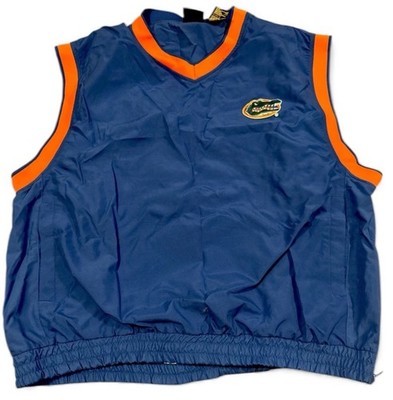 Vintage Team Athletics Florida Gators Pullover Vest Windbreaker XL Pockets NCAA