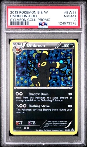 2013 POKEMON B&W PROMO SYLVEON COLL #BW93 UMBREON-HOLO PSA 8
