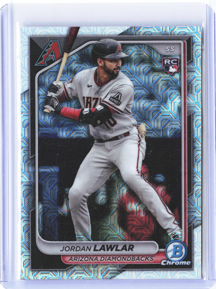 2024 Bowman Chrome #55 Jordan Lawlar Mojo Refractors