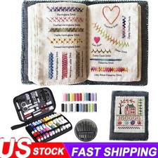 Embroidery Stitch Book Kit,2026 New Portable All Scenario Embroidery Stitch Book