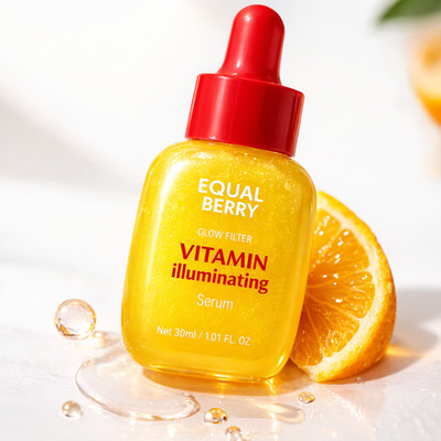 EQQUALBERRY Vitamin C Face Serum Moisturizing Brightening Illuminating