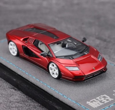 GB EC 1:64 Red Countach LPI800-4 Racing Sports Model Diecast Resin Car