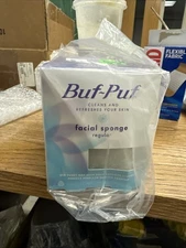 Buf-Puf Regular Facial Sponge Cleans & Refreshes Skin, 1 ct, 4Pack