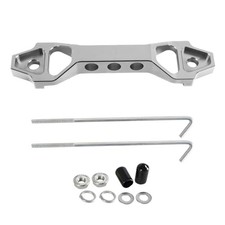 Battery Hold Down Sets, Aluminum Alloy Car Battery Holder Kit with J Silver