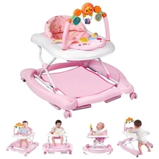 Baby Walker, 5 in 1 Baby Walkers for Boys Girls 6-12 Months, Foldable Walkers...