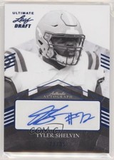 2021 Leaf Ultimate Draft Navy /35 Tyler Shelvin #PA-TS2 Auto 0a3