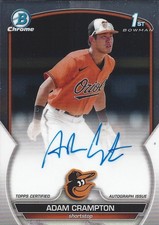 Adam Crampton 2023 Bowman Chrome Prospect Autographs Rookie Card