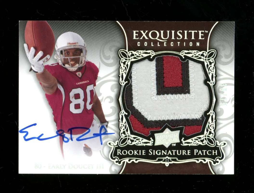 Jonathan Stewart UD Exquisite Collection #173 Autograph Patch
