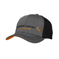 Savage Gear Strike Cap Onesize Grey Melange / Black Baseballcap Truckercap
