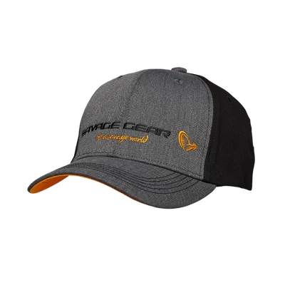 Savage Gear Strike Cap Onesize Grey Melange / Black BaseballCap Truckercap - Bild 1 von 3