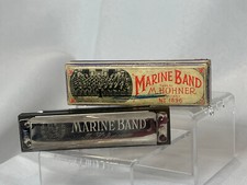Marine Band M. Hohner Germany No 1896 Harmonica Musical Instrument Key of D A440
