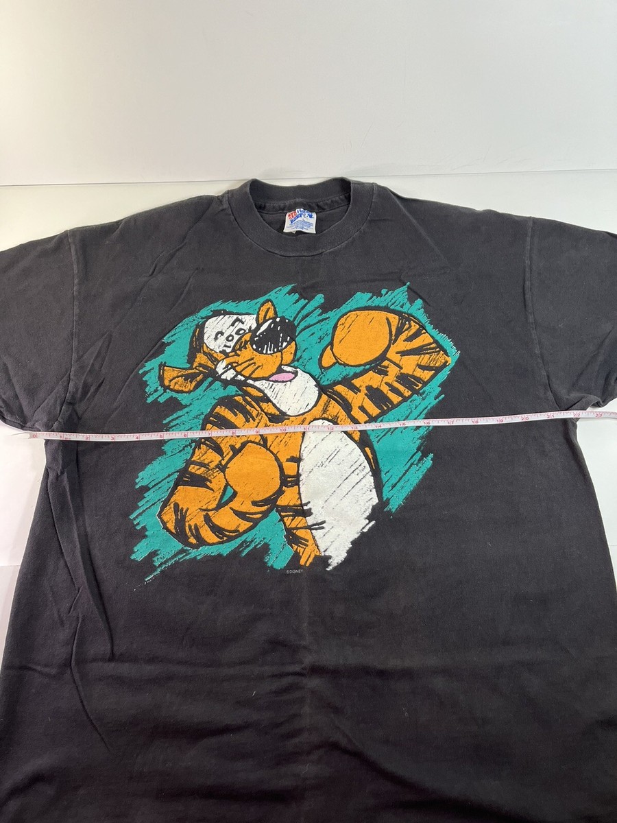 Vintage Hanes Beefy-T Single Stitch TIGGER Graphic Tee T-Shirt 
