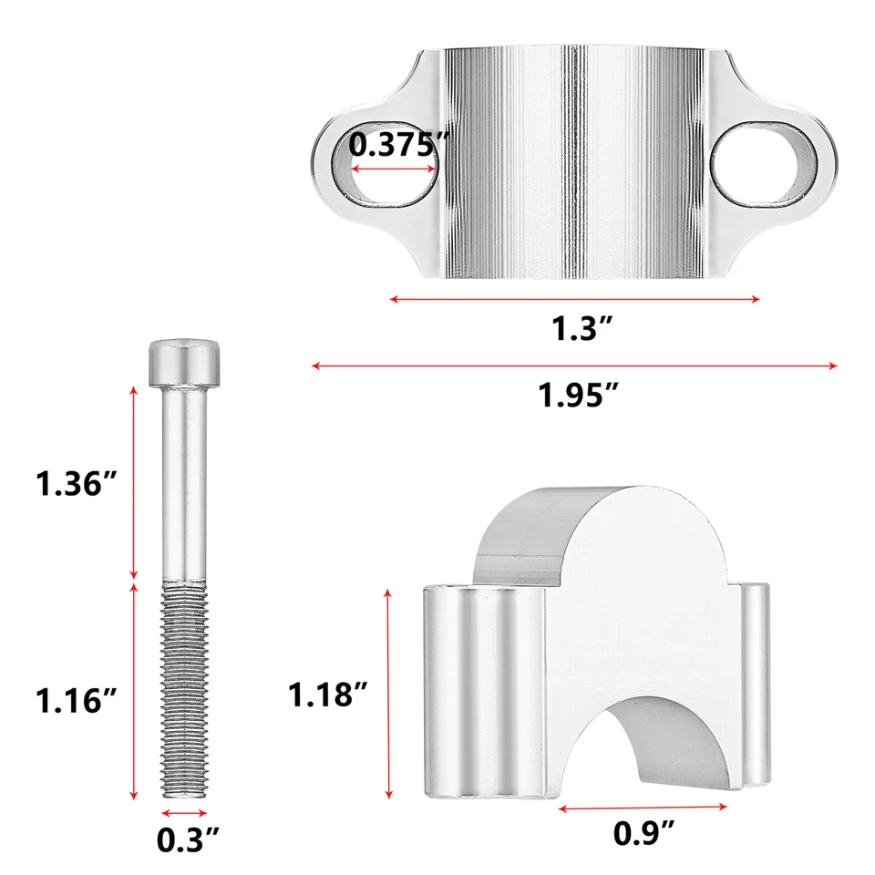 Elevadores de manillar MOFUN 30 mm altura de elevación 7/8" para Kawasaki KLX110 2002-2020 Foto 2 de 4