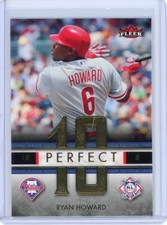2007 FLEER RYAN HOWARD PERFECT 10 #PN-RH PHILLIES MINT 