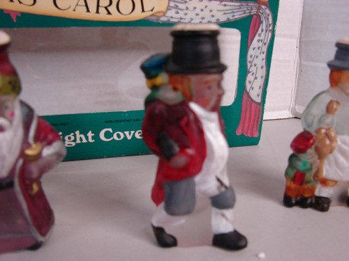 Old World Christmas A Christmas Carol vintage glass Holiday light covers - Picture 11 of 14