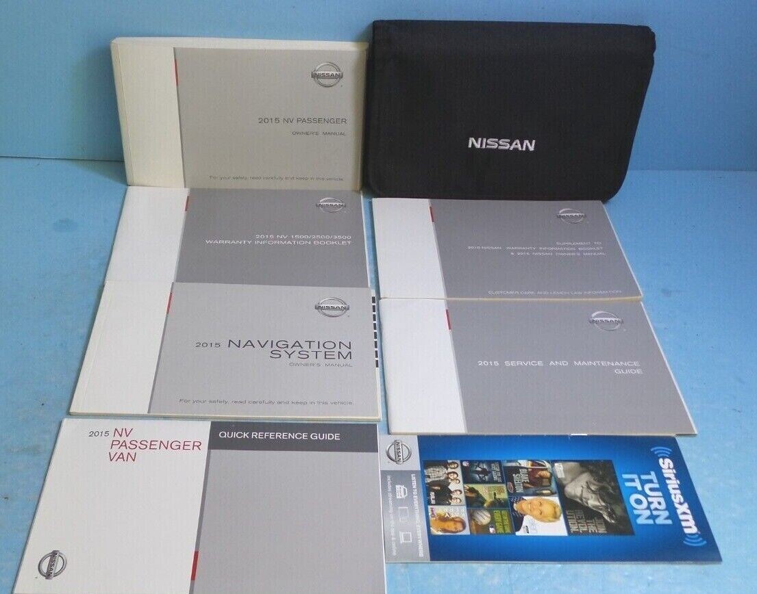 15 2015 Nissan NV1500/NV2500/NV3500 Passanger Van owners manual with Navigation eBay