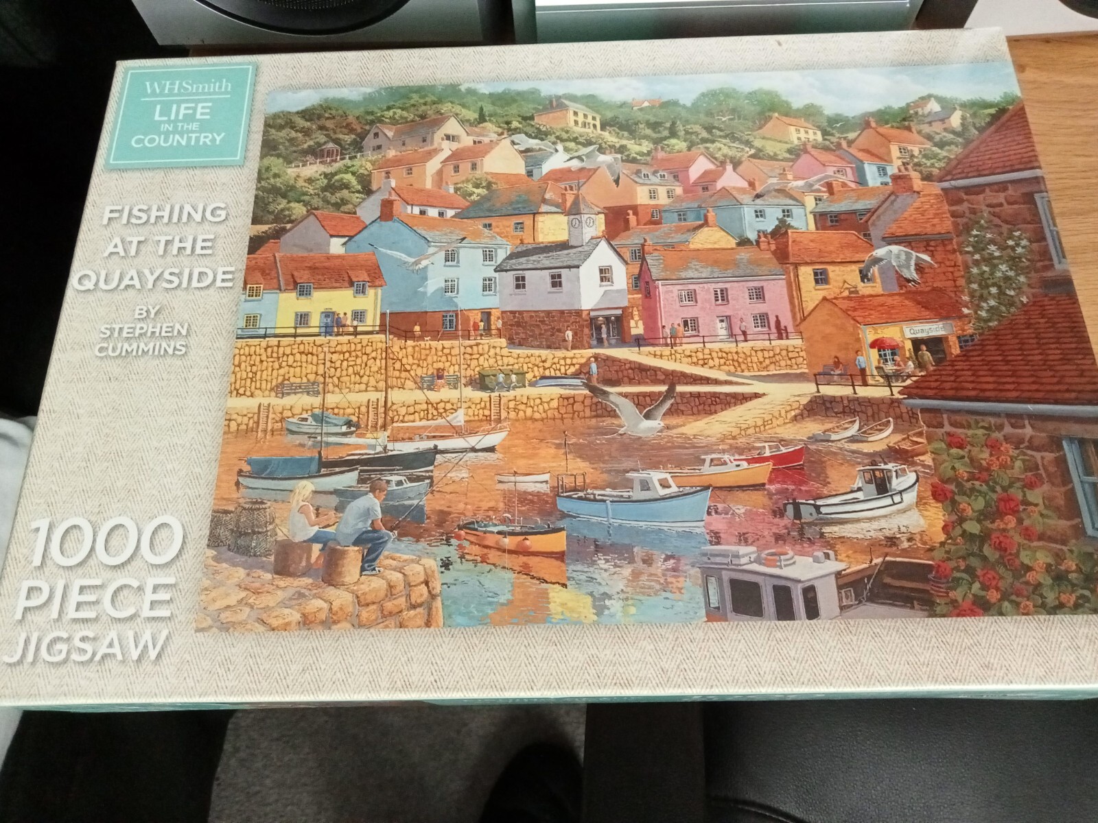 NEW SEALED W H SMITH JIGSAW FISHING AT THE QUAYSIDE 1000 PIECE