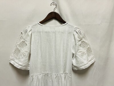 Madewell Cassie Button-Front Midi Dress in Linen In Eyelet White Size XS NWT | eBay Madewell Cassie Button-Front Midi Dress in Linen In Eyelet White Size XS NWT | eBay