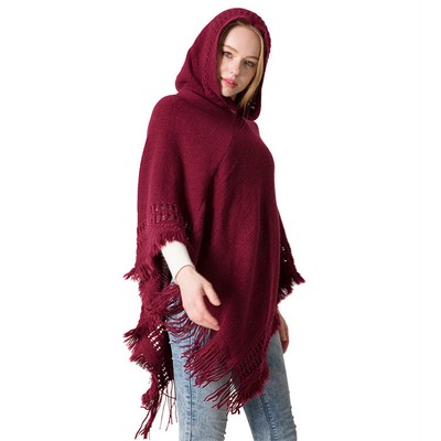 poncho hoodie sweater