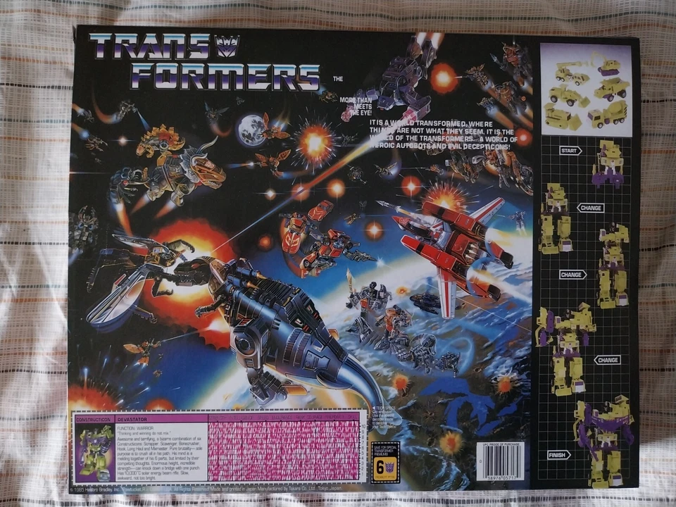 Transformers G1 Constructicon Escavators Devastator NUOVO KO - Immagine 2 di 4