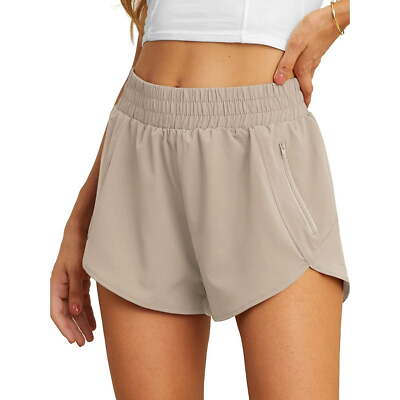 [AEAE]STUD SHORTS [BEIGE］ Cueply Running Shorts Women's Size M Beige Shorts with Liner