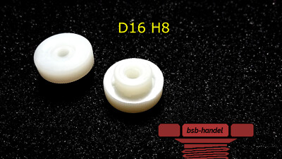 M4 Rändelmutter D16 H8 Polyamid Kunststoff Plastik Nylon PA6.6 Mutter 10 Stück