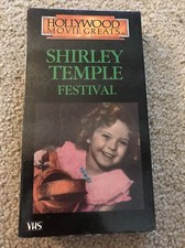 Shirley Temple Festival Hollywood Movie Greats (VHS 1985) Video B/W - Tested