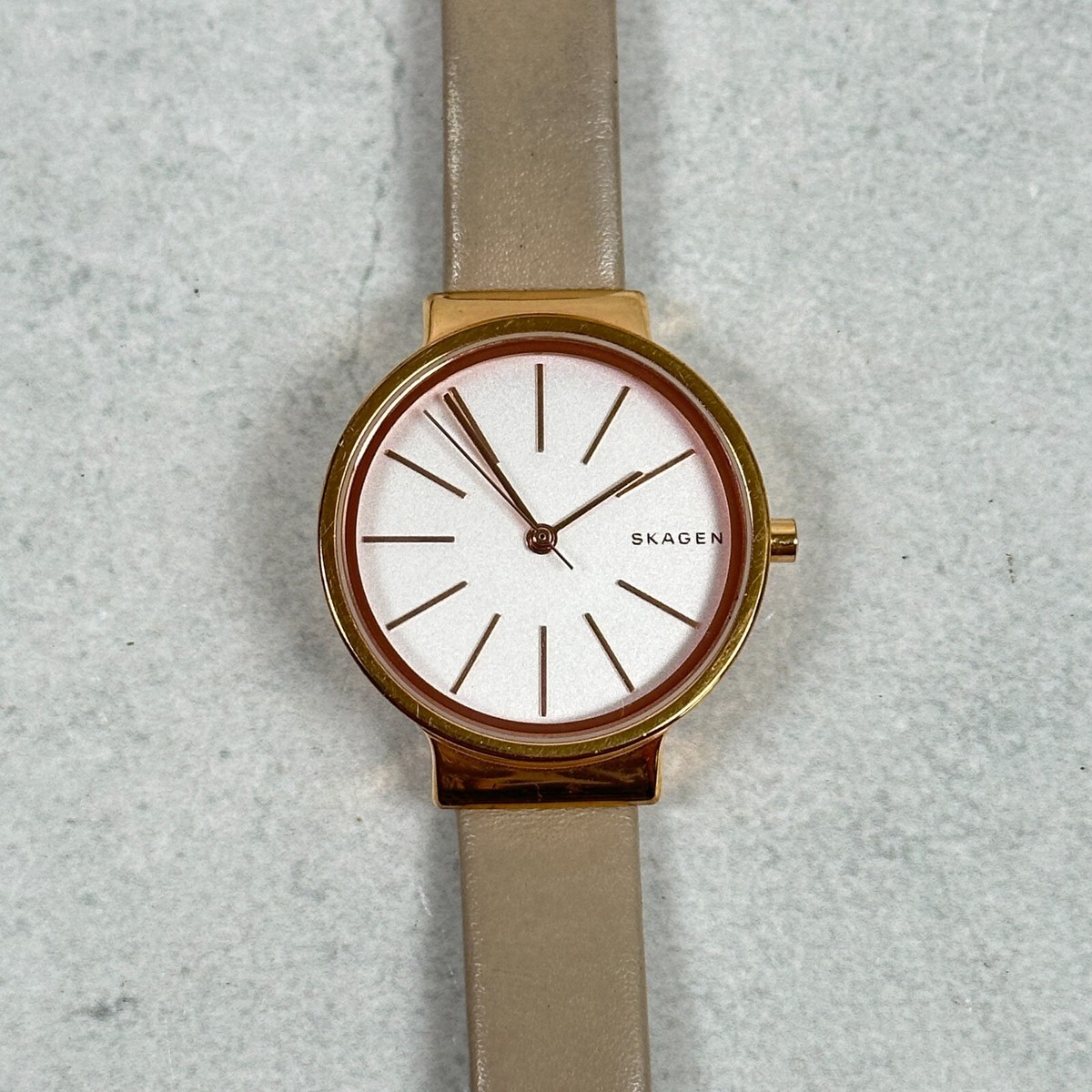 Skagen Denmark Watch Womens 30mm Rose Gold Tone Ancher Gray  display picture 2