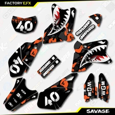 Black Orange Savage Camo Racing Graphics Kit fit Suzuki Drz400 Drz 400 Drz400sm