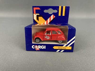 Modèle Réduit CORGI CITROËN 2CV6 Jaune - Made In Great Britain, Métal Moulé, Occasion