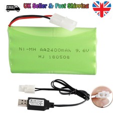 2400mAh 9.6V AA NiMH RC Battery Pack with KET 2P Connector for RC Car Truck Boat