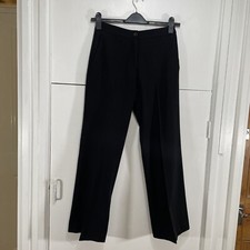 Cinzia Rocca Trousers Black Front Pleat 27 Waist 28 Inside Leg